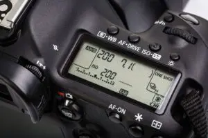 camera met iso-waarden