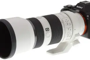 camera met een extreem grote lens