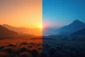 Het golden hour versus blue hour in fotografie