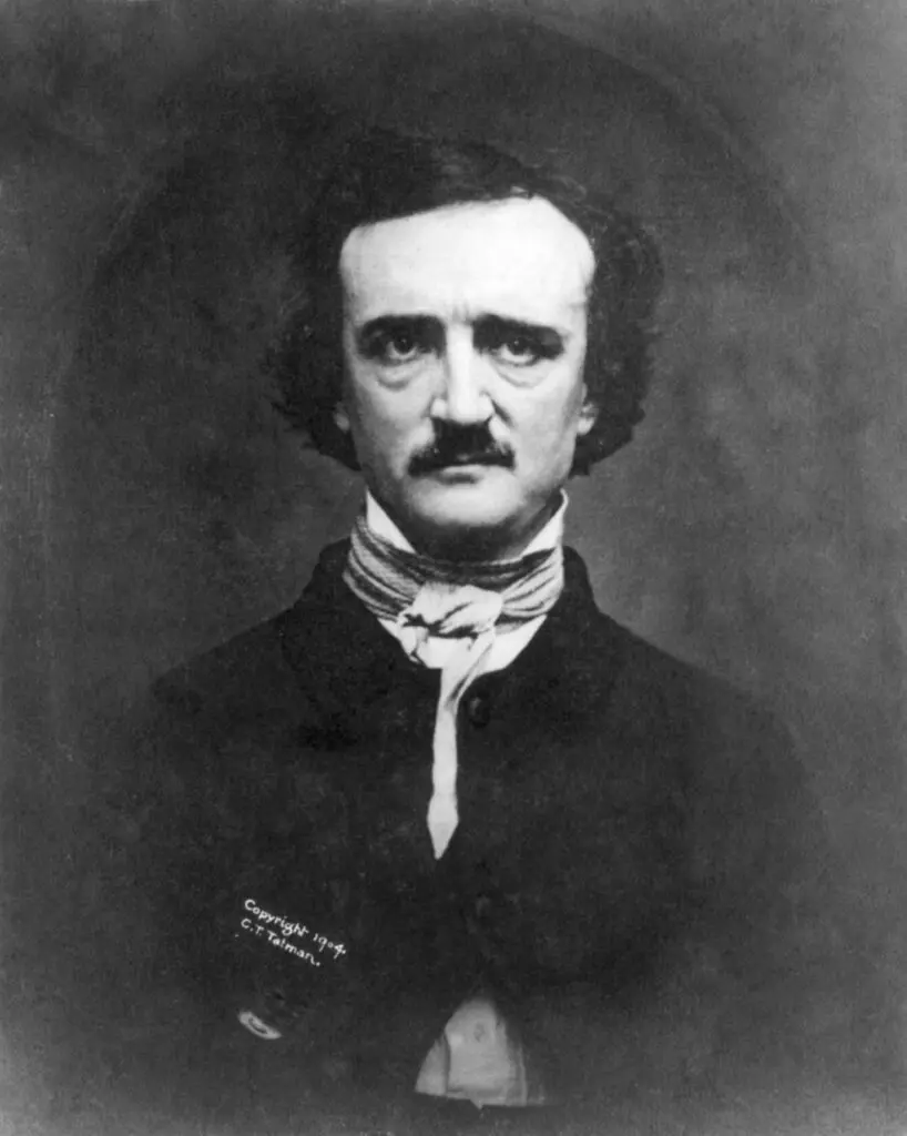 De bekende foto van Edgar Allan Poe is een daguerreotypie gemaakt in 1848