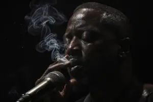 donker licht in een jazz club