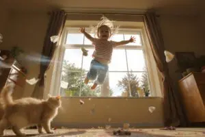 Hoe maak ik een scherpe foto van mijn huisdier of spelende kinderen?