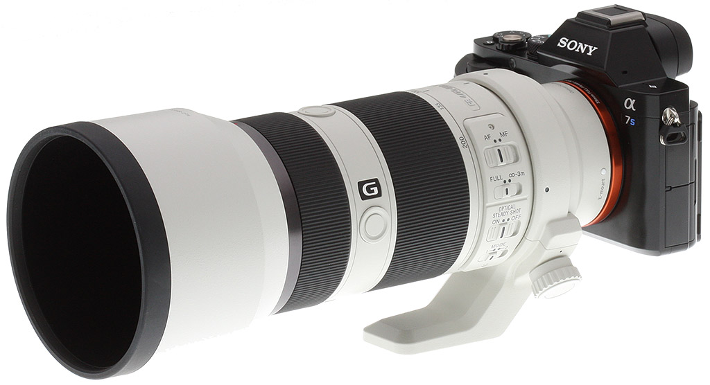 camera met een extreem grote lens