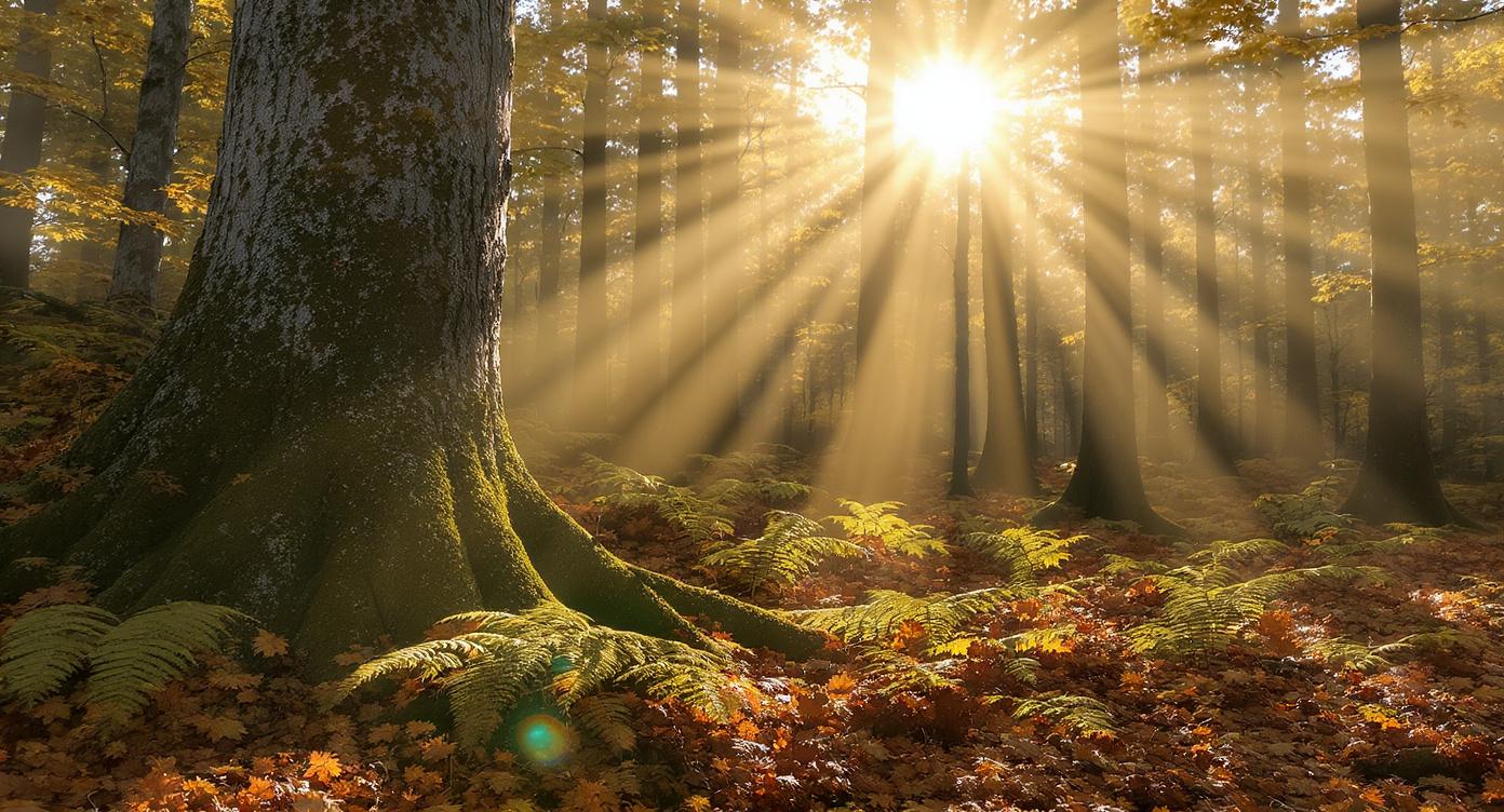 Over compositie en licht in het bos