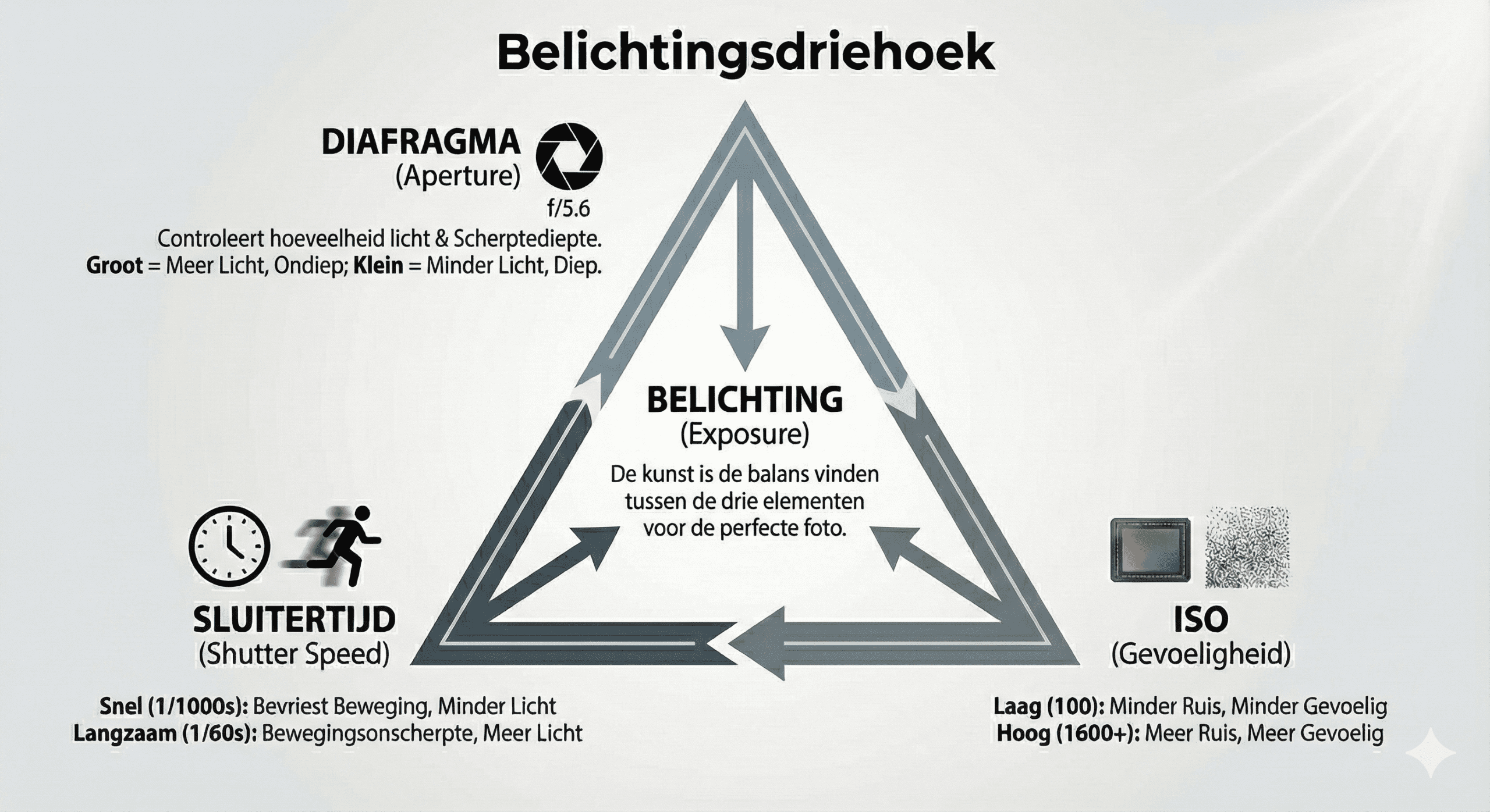 belichtingsdriehoek
