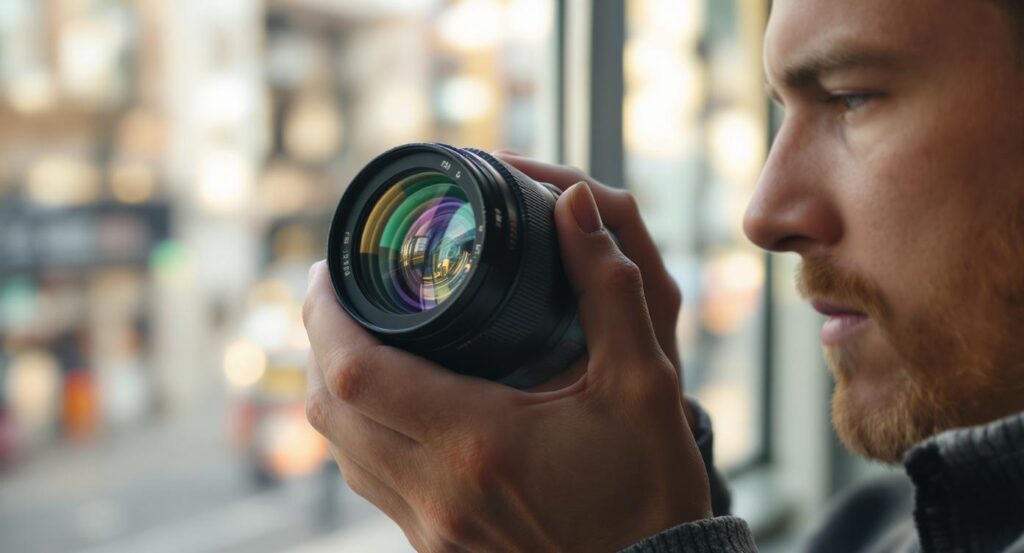 lens in een hand