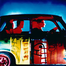 Foto van U2 album Achtung baby door Anton Corbijn. trabant