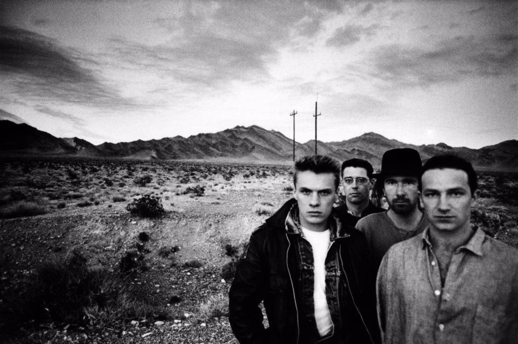 Foto van Anton Corbijn voor U2 Joshua Tree album