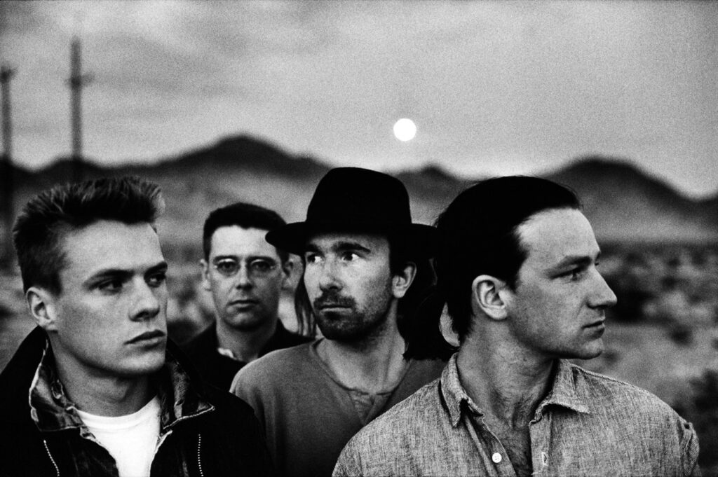 Foto van Anton Corbijn voor U2 Joshua Tree album