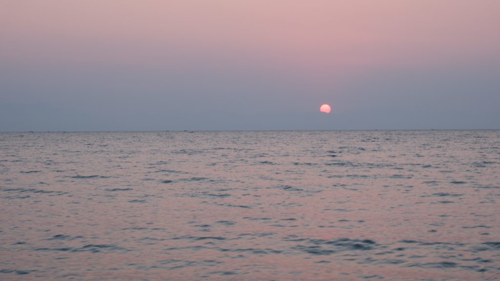 Zonsopkomst boven meer Malawi
